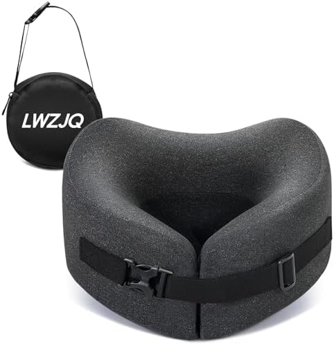LWZJQ Travel Pillow Neck Support Airplane Essentials Washable Lightweight