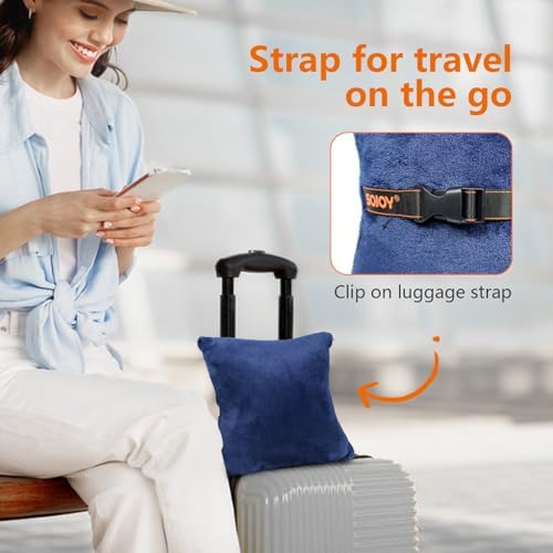 Sojoy 3-in-1 Travel Wearable Blanket Set for Long Trips