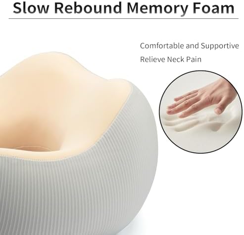 Thickened Travel Neck Pillow - Memory Foam Support for Women