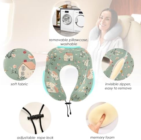 Alaza Travel Neck Pillow with Memory Foam