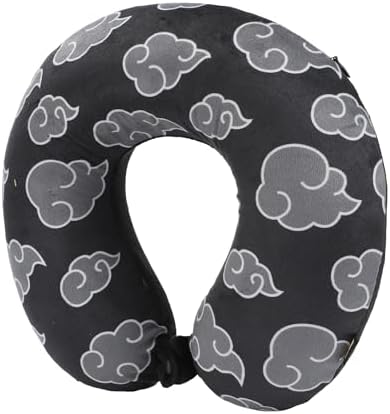 Bioworld Naruto Gray Cloud Travel Neck Pillow Set