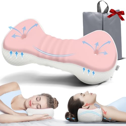 Mixiniso Neck Support Pillow with Traction Function and Portable Bag