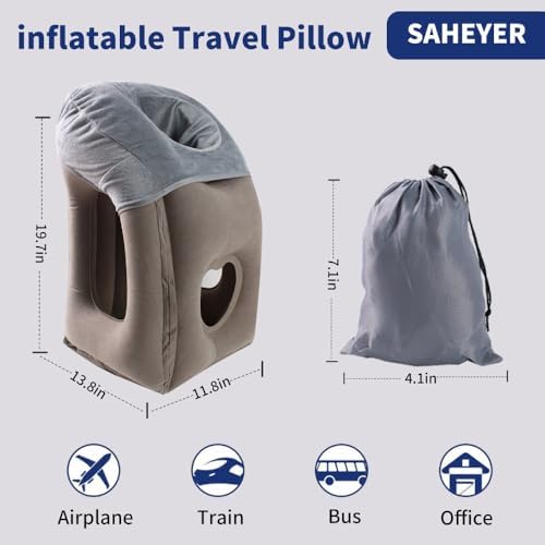 AGEFEREO Neck Pillow for Airplane Travel Support