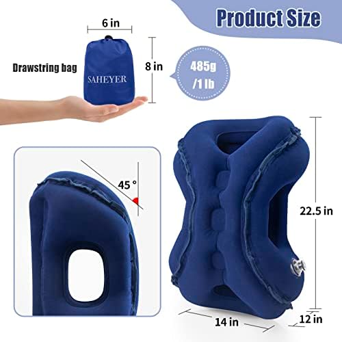 Inflatable Airplane Pillow for Neck and Shoulder Pain