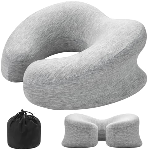 Ulaek Memory Foam Pillow - Neck Back Support Travel-Friendly Choice