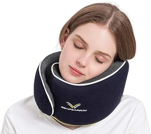 GLOWA Travel Pillow - Comfort Neck Pillow for Airplane Car