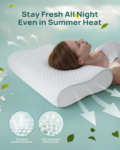 Adjustable Memory Foam Pillow for Neck Pain Relief