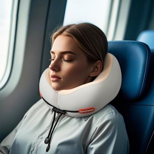 Thickened Travel Neck Pillow - Memory Foam Support for Women