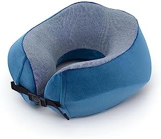 Ergonomic Memory Foam Neck Pillow for Airplane Travel