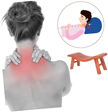 GRIRIW Ergonomic Wooden Neck Pillow for Sleep Neck Support