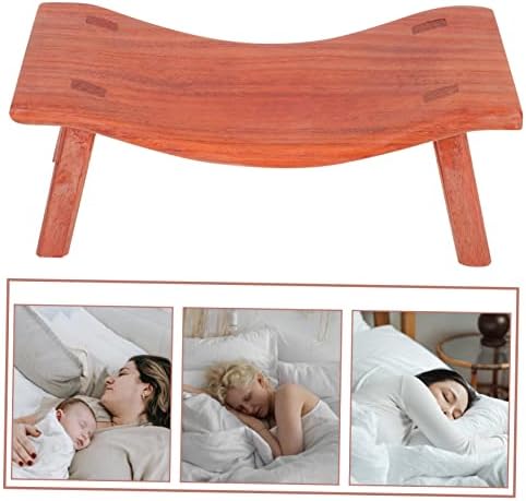 Ergonomic Wooden Neck Pillow for Sleep Napping and Posture Support