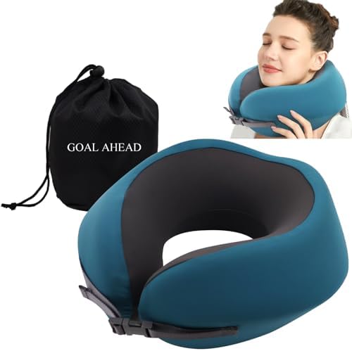 GOAL AHEAD Travel Pillow Memory Foam Plane Neck Pillow