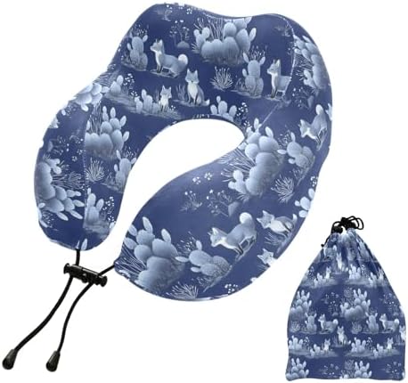 ALAZA Neck Travel Pillow Soft Washable Memory Foam Pillow for Airplanes