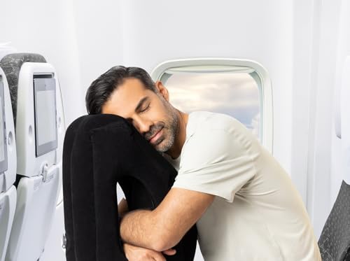 Multi-Position Inflatable Neck Pillow for Travel