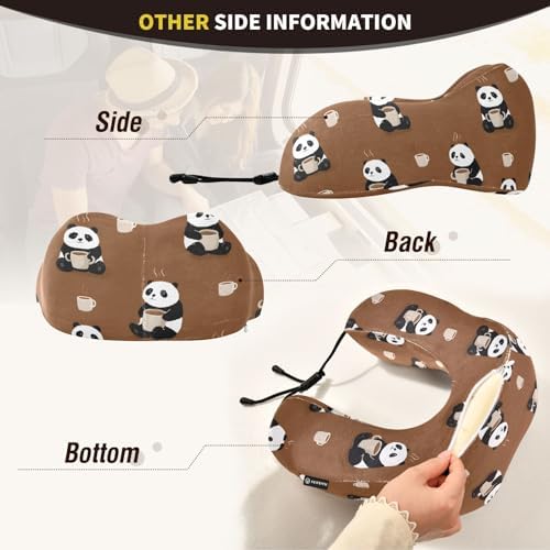 ALAZA Premium Memory Foam Neck Pillow for Travelers