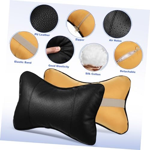 2PCS Car Neck Pillow Posture Support for Comfortable Driving