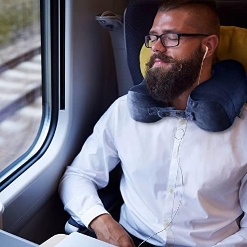 Ergonomic Memory Foam Pillow for Travel Sleep and Pain Relief