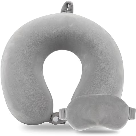Sexysamba Pure Memory Foam Travel Pillow Set for Adults