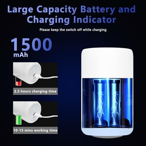 Electric Pump for Inflatables with 1500mAh Rechargeable Battery
