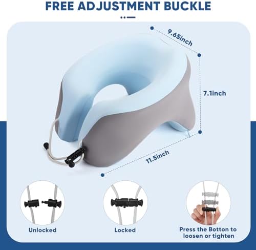 Perfect Ergonomic Travel Neck PillowFor Easy Breathing Neck Support