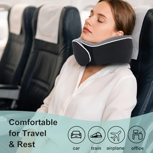 Ergonomic Memory foam Travel Pillow with 360-Degree Support