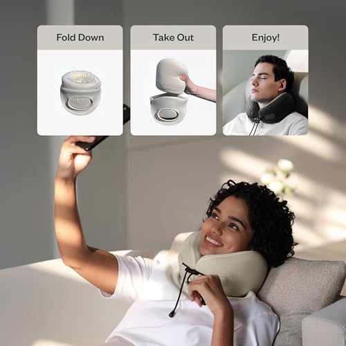 Memory Foam Travel Neck Pillow Airplane Comfort