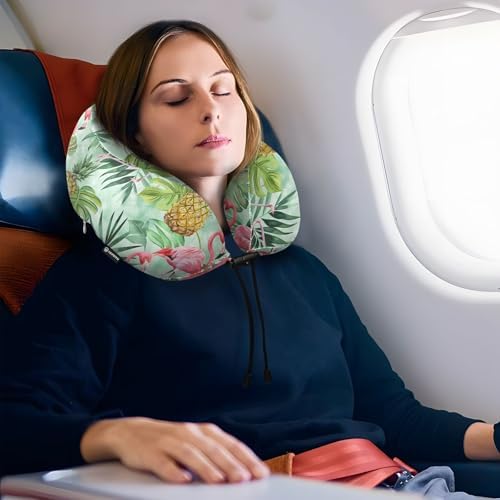 ALAZA Neck Travel Pillow with Memory Foam Comfort and Support