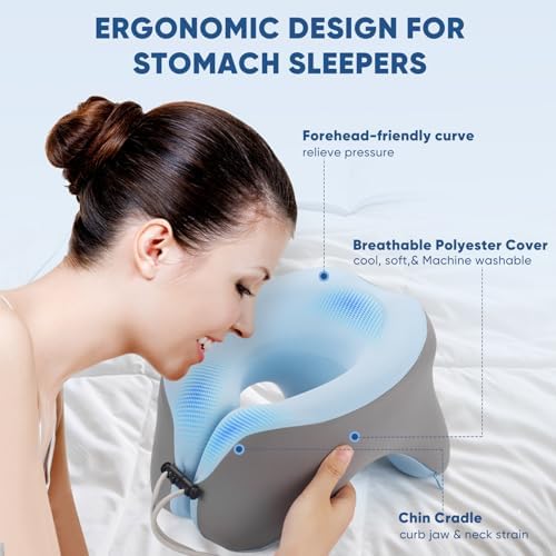 Perfect Ergonomic Travel Neck PillowFor Easy Breathing Neck Support
