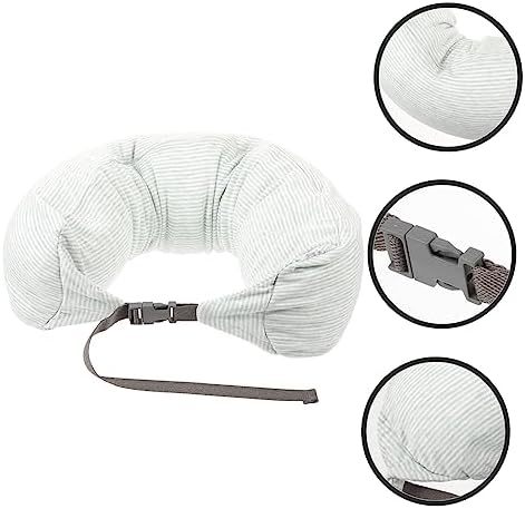 Bendable U-Shaped Travel Pillow with Green Breathable Fabric