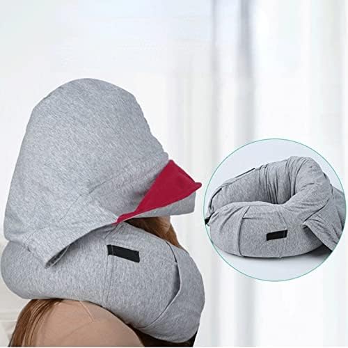 Travel Neck SupportU-Shape Pillow with Hat Beige