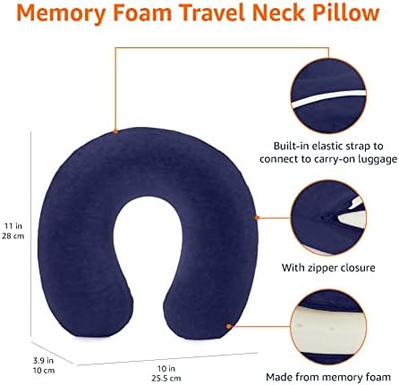 Memory Foam Neck Travel Pillow for Comfort and Space