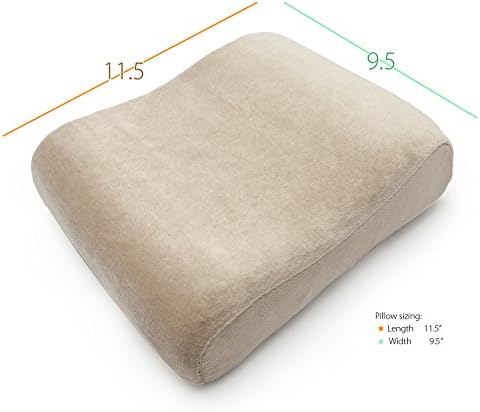 PCP Memory Foam Neck Pillow Travelsize w Removable Cover