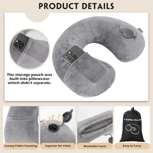 Adjustable Travel Neck Pillow and Footrest Package