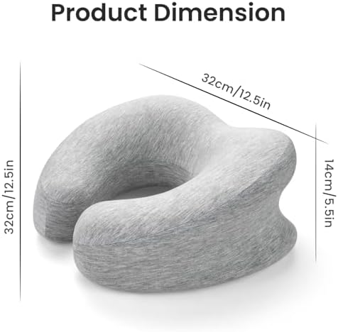 Ulaek Memory Foam Pillow - Neck Back Support Travel-Friendly Choice