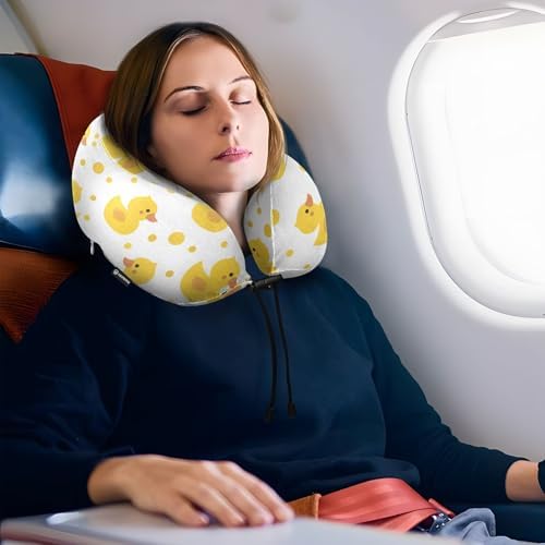 ALAZA Neck Travel Pillow Comfortable Portable for Flight Car Camping