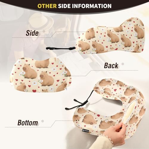 Memory Foam Neck and Shoulder Pillow for Travel and Sleeping