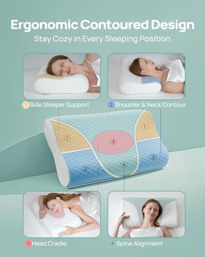Adjustable Memory Foam Pillow for Neck Pain Relief