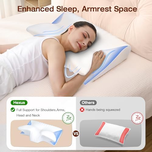 Hexus Cervical Neck Pillow for Pain Relief and Support