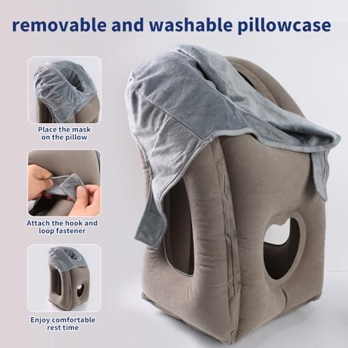 AGEFEREO Neck Pillow for Airplane Travel Support