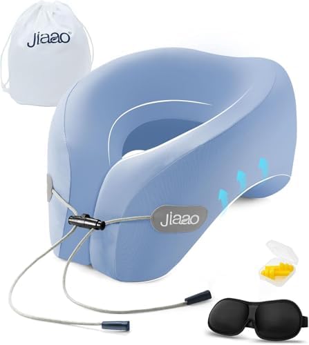 Adjustable Memory Foam Neck Pillow for Travel