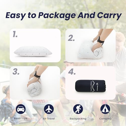 Adjustable Memory Foam Camping Pillow