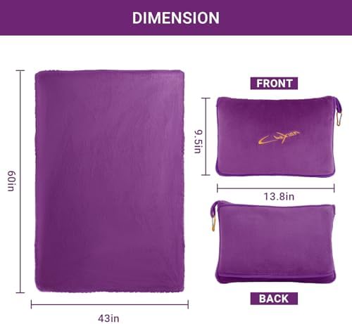 CLEXION Travel Blanket Pillow 3-in-1