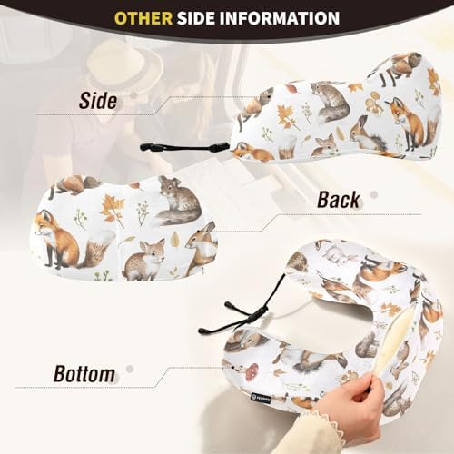 ALAZA - Memory Foam Neck Pillow for Travel Airplanes More