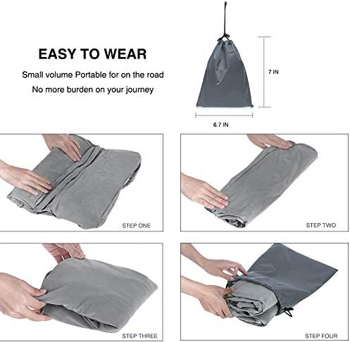 Ziqian Travel Foot Rest Pillow Portable Adjustable Foot Stool