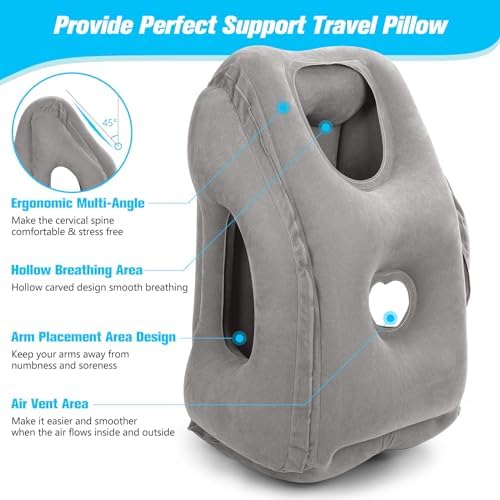 Rewondah Inflatabletravel Pillow for Airplanes