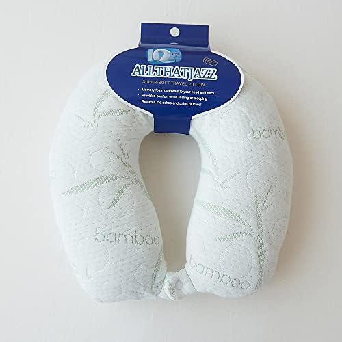 All That Jazz - Trackable Memory Foam Travel Pillow for Airplanes Cars