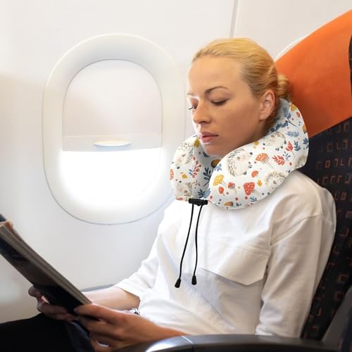 ALAZA Neck Travel Pillow with Memory Foam and Soft Cover 1