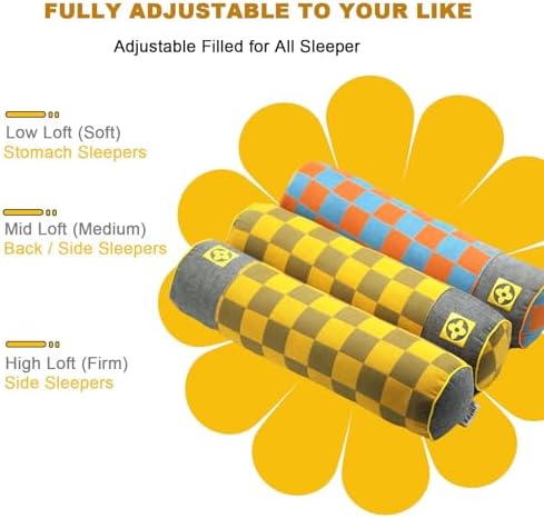 Edomi Neck Roll Pillow for Sleeping and Back Support