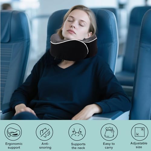 Ergonomic Memory foam Travel Pillow with 360-Degree Support