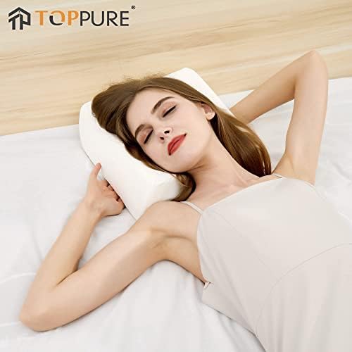 TOPPURE Cube Memory Foam Pillow for Side Sleepers 14x14x6